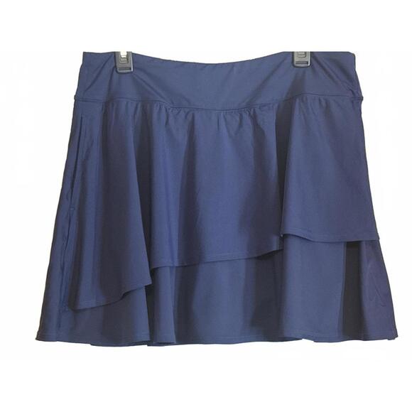 Lands' End Other - Lands' End Navy Blue Layered Swim Skirt Size 16W-18W